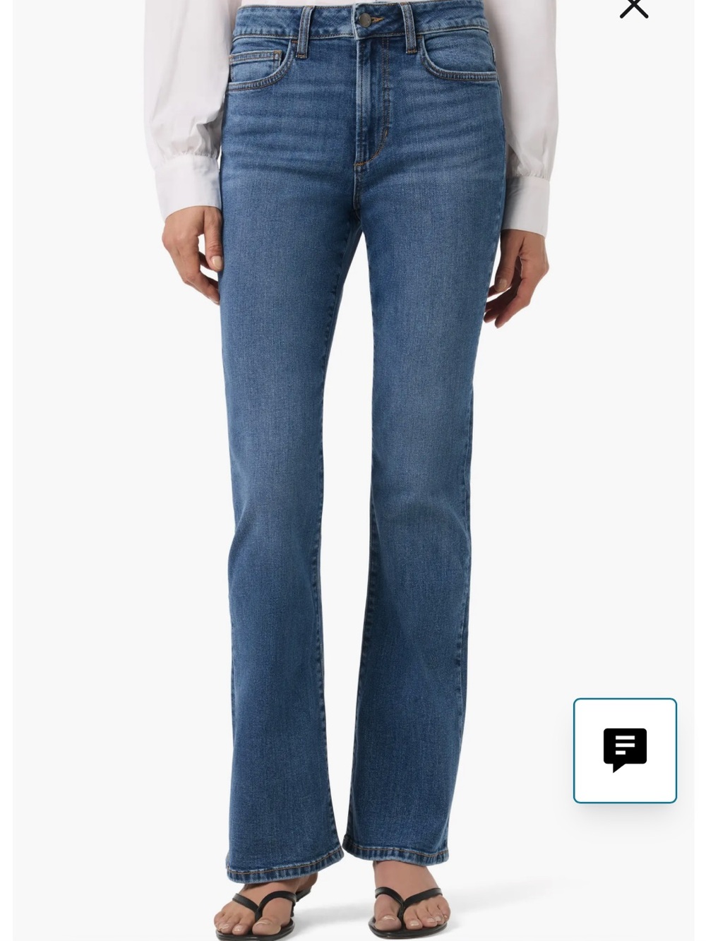 Joe’s High-Rise Curvy Boot Jeans in Medium Blue